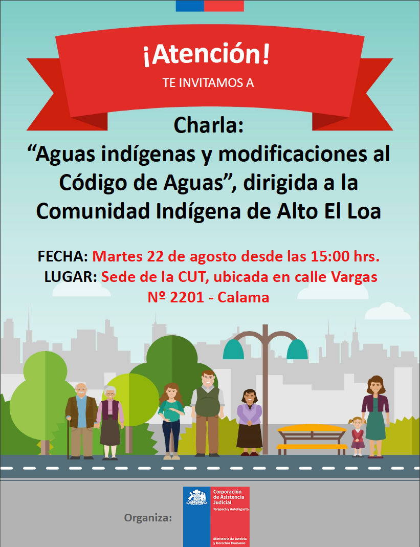CAJ Antofagasta Realiza Charla sobre Aguas Indígenas y Modificación al Código de Aguas en Calama